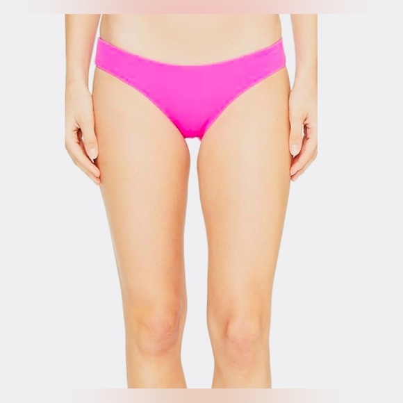 L*Space Solids Hipster Bikini Bottom Bright Fuchsia - Picture 1 of 5